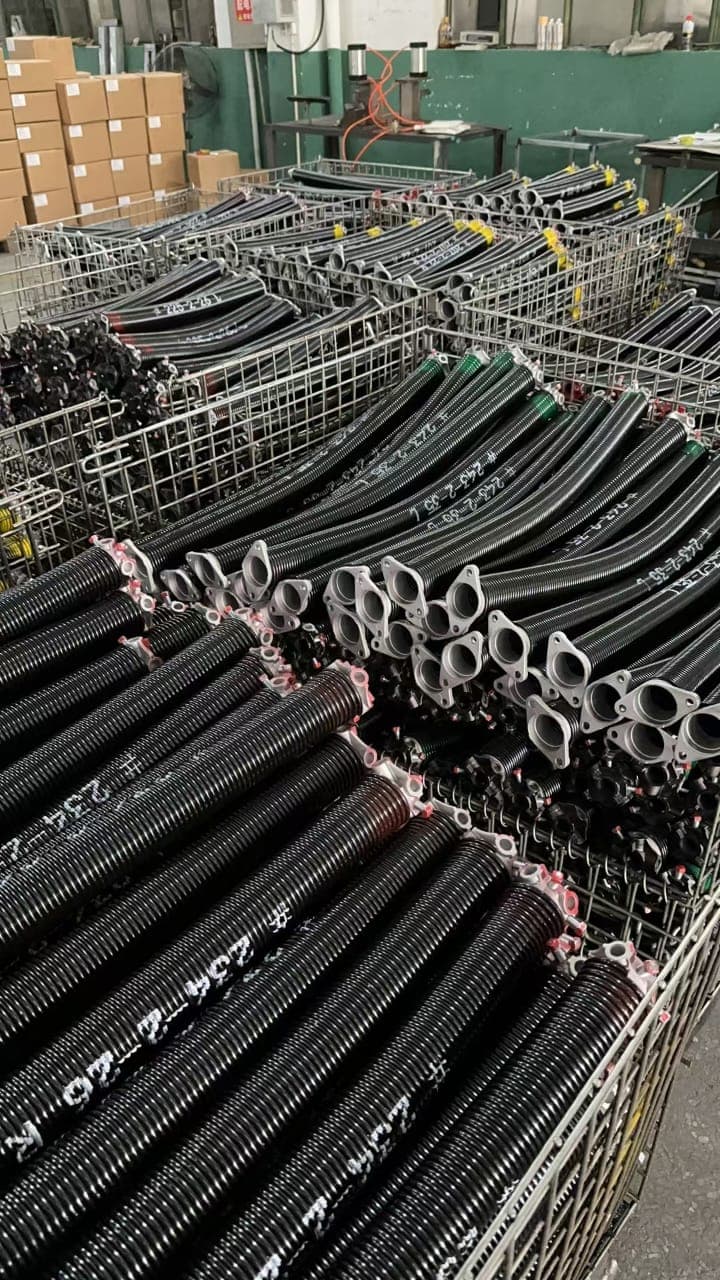 E-coated torsion springs with cones, sorted and ready for shipment